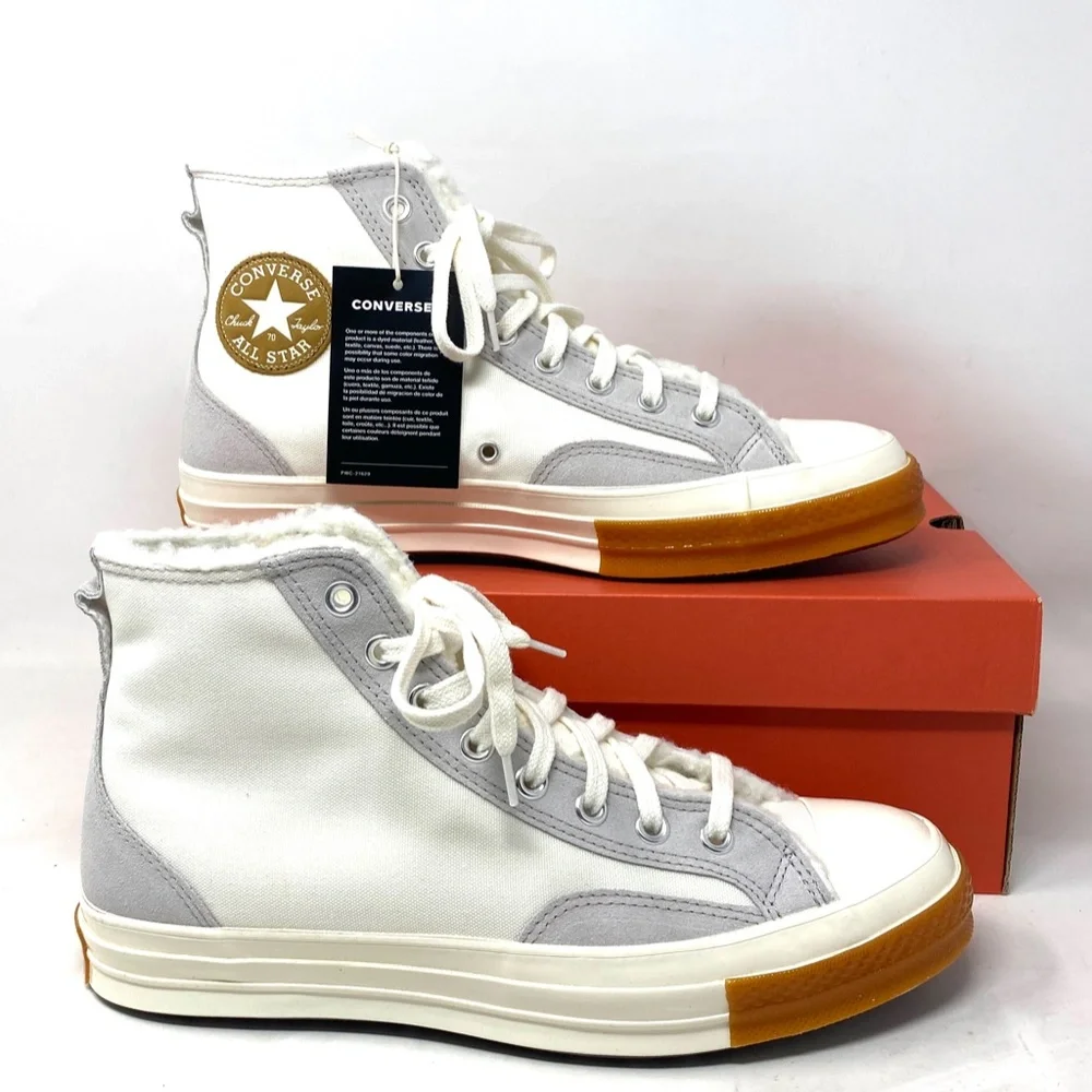 Converse Chuck 70 Sneaker Hi Vintage White Casual Shoes Men Canvas Suede A04409C - Picture 2 of 12